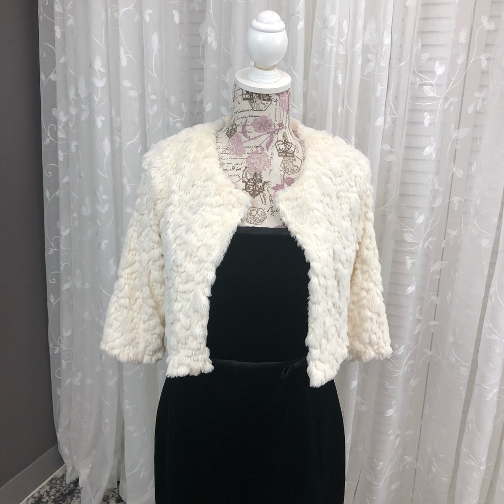 New Forever 21 Light Faux Fur Evening Jacket